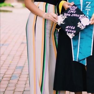 ASTR the label colorful striped pants